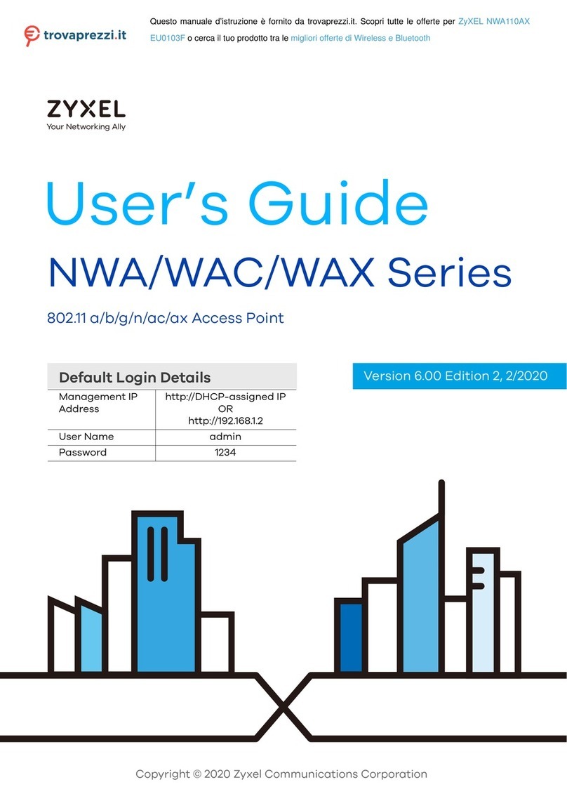 ZyXEL Communications NWA Seres User manual ZyXEL Communications NWA Seres User manual