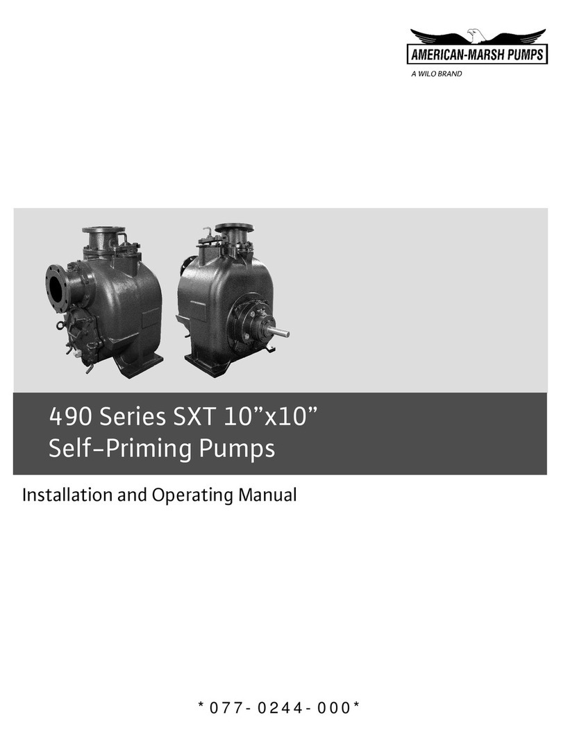 WilTec American-Marsh Pumps SXT 10x10 490 Series User manual
