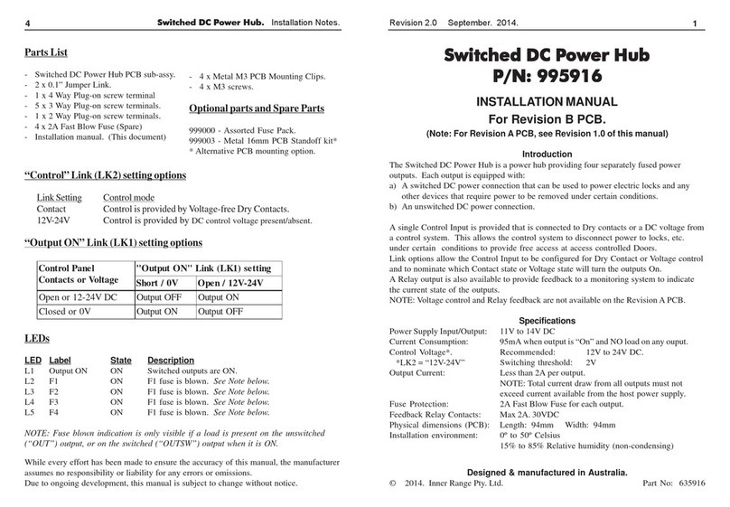 Inner Range 995916 installation manual