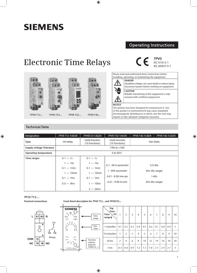Siemens 7PV0 712 Series User manual