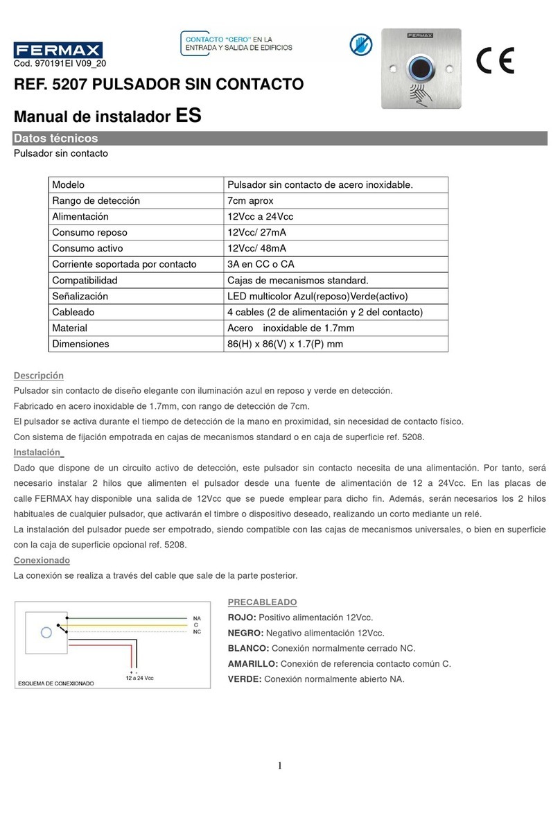 Fermax 5207 User guide