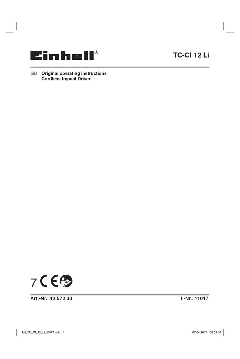 EINHELL TC-CI 12 Li Original operating instructions