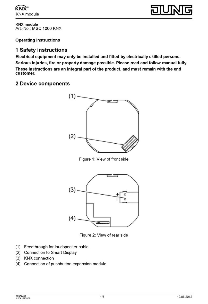Jung MSC 1000 KNX User manual
