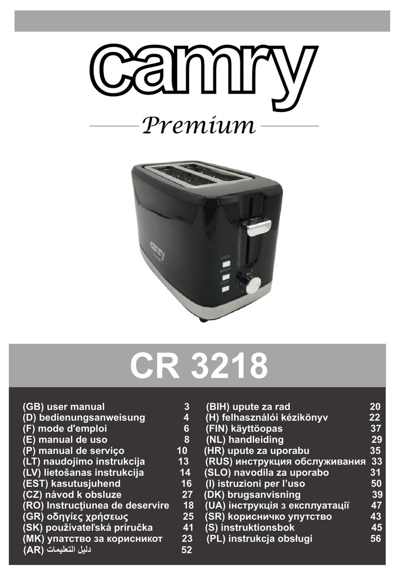 camry Premium CR 3218 user manual