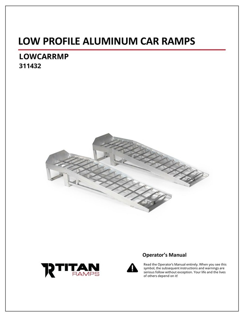 Titan Ramps LOWCARRMP Operator's manual