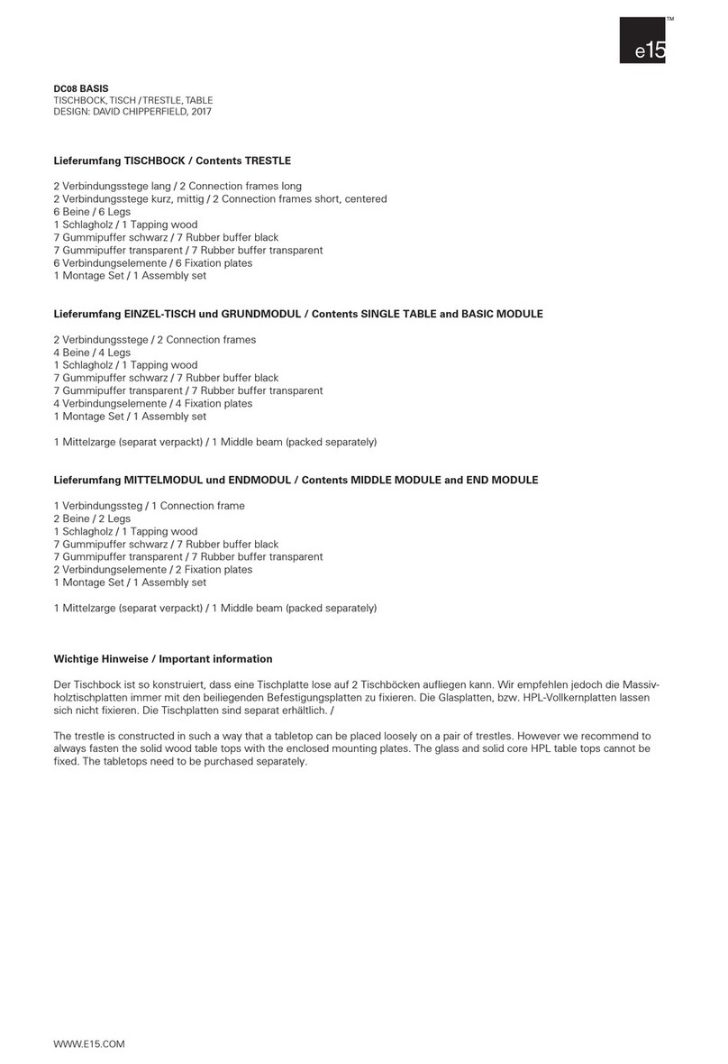E15 DC08 BASIS Assembly instructions