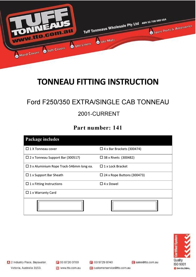 Tuff Tonneaus 141 Install guide Tuff Tonneaus 141 Install guide