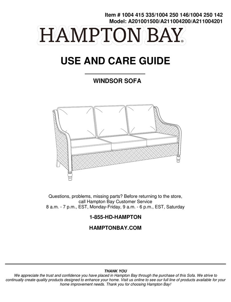 HAMPTON BAY A201001500 Use and care guide HAMPTON BAY A201001500 Use and care guide