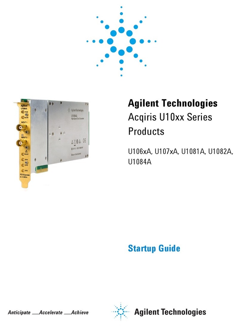 Agilent Technologies Acqiris U10 Series User manual