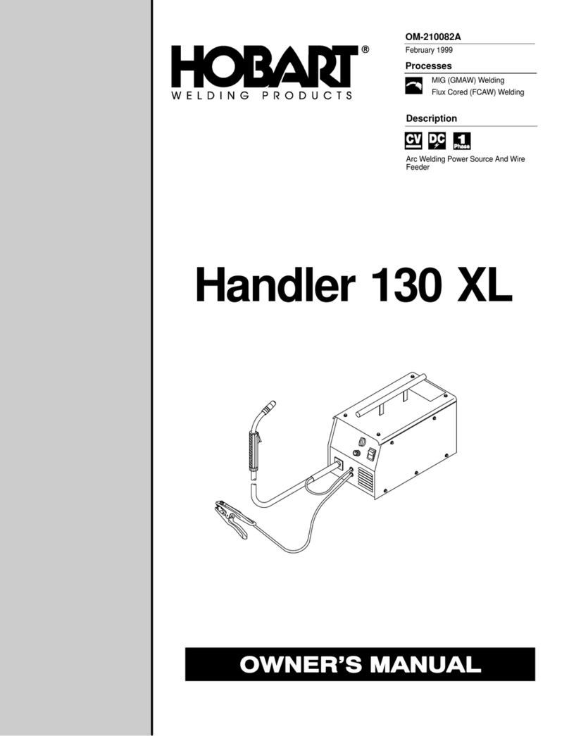Hobart Handler 130 XL User manual
