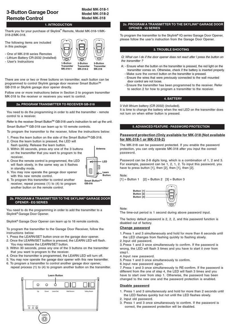 SkyLink MK-318 quick start guide