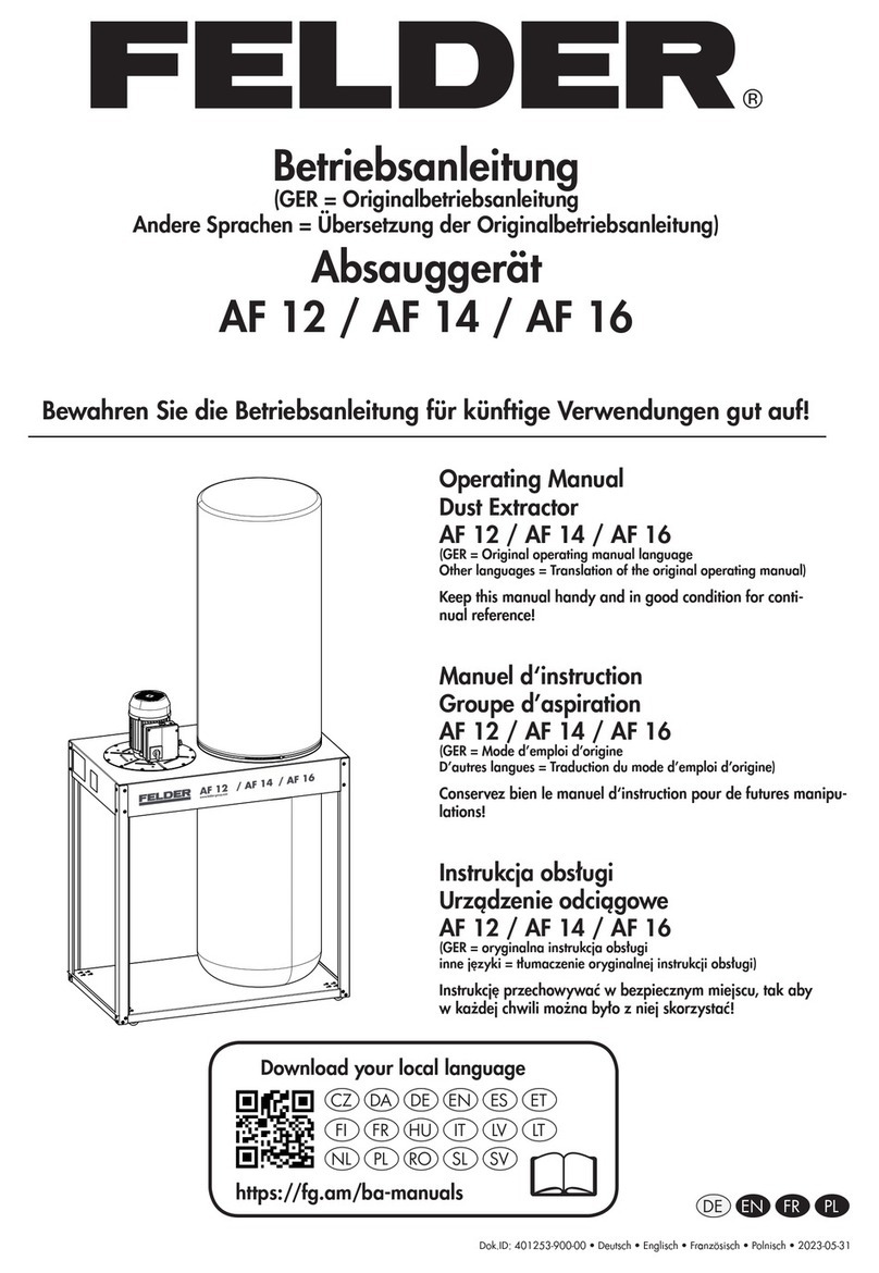 Felder AF 12 operating manual