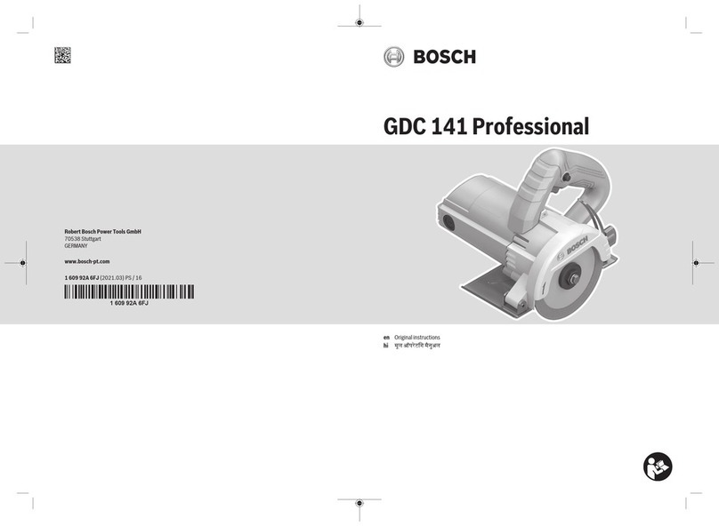 Bosch Professional GDC 141 User manual