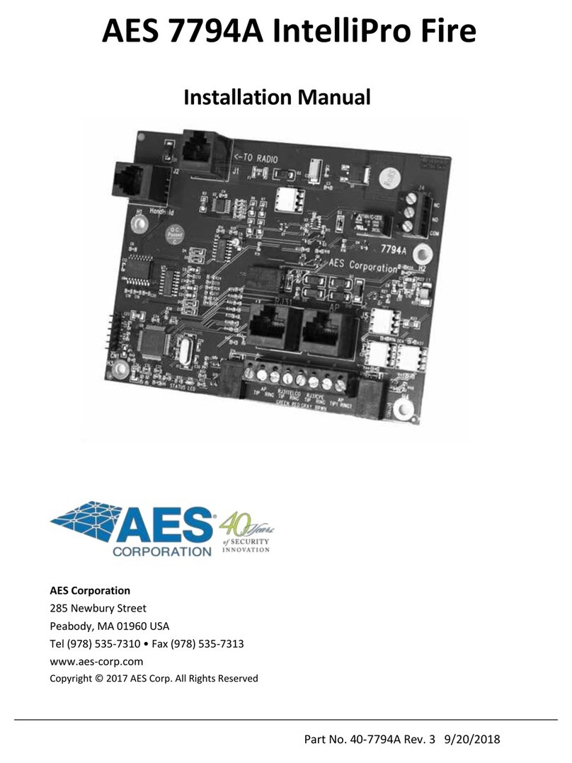AES Corporation IntelliPro Fire 7794A installation manual