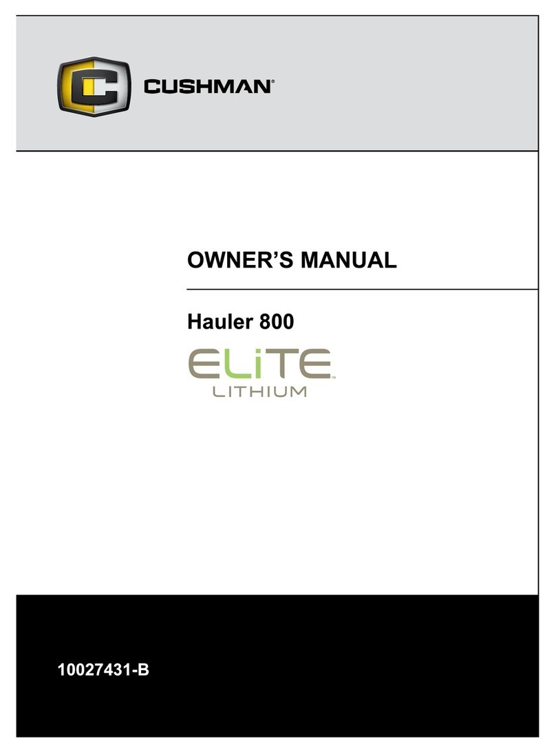 Cushman HAULER 800 ELiTE 2022 User manual
