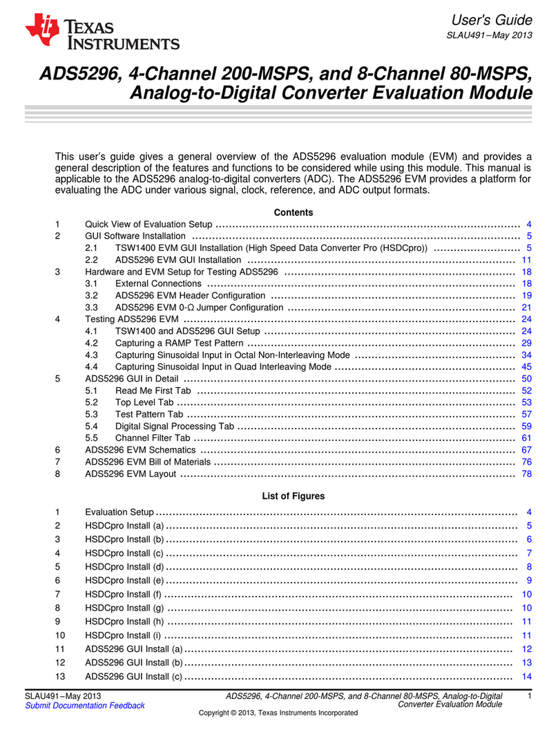 Texas Instruments ADS5296 user guide