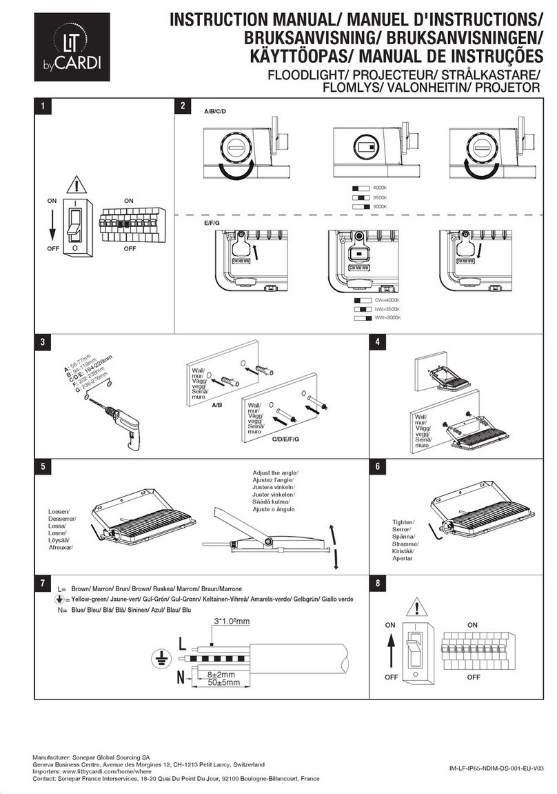 Cardi LiT LUJUM01 instruction manual