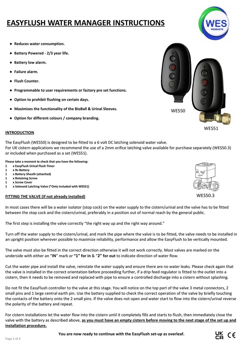 Wesco EasyFlush WES50 instructions