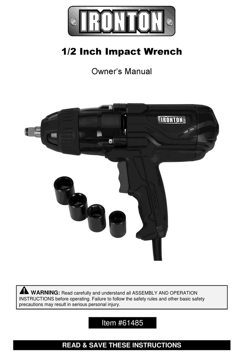 Ironton 61485 owner's manual