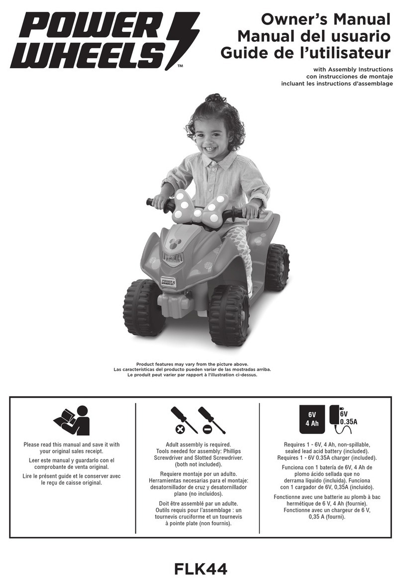 Power Wheels FLK44 User manual