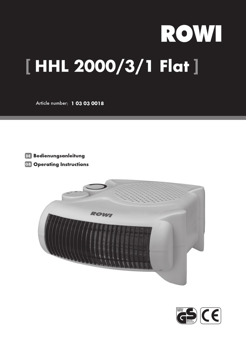 Rowi HHL 2000/3/1 Flat User manual