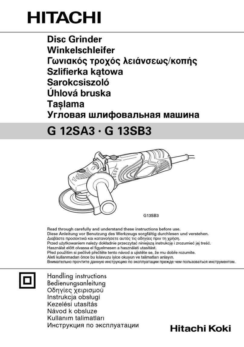 Hitachi G 13SB3 User manual