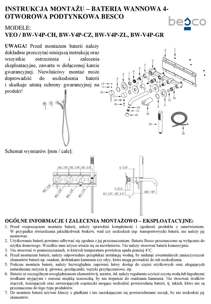 Besco VEO BW-V4P-CH installation manual