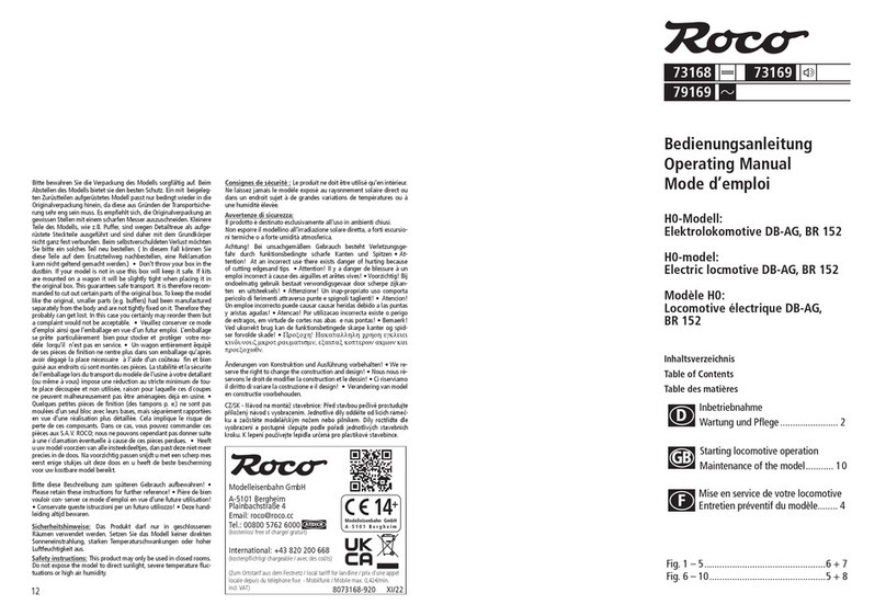 roco DB-AG operating manual