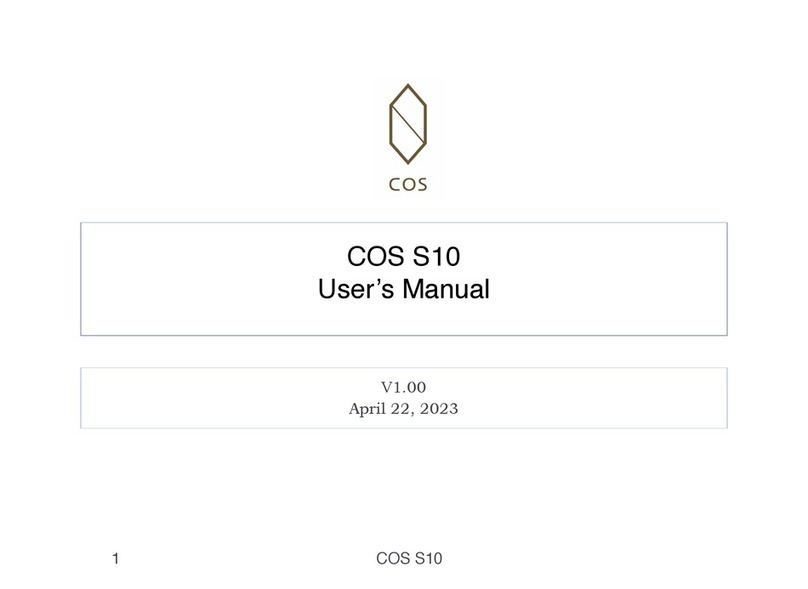 COS S10 user manual