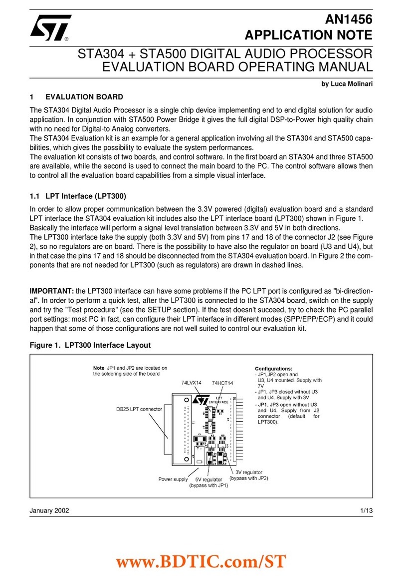 ST STA304 User manual