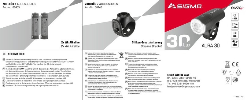 Sigma 00146 User manual