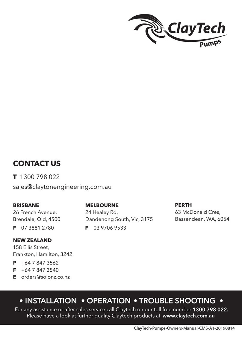 ClayTech CMS B3A1 User manual