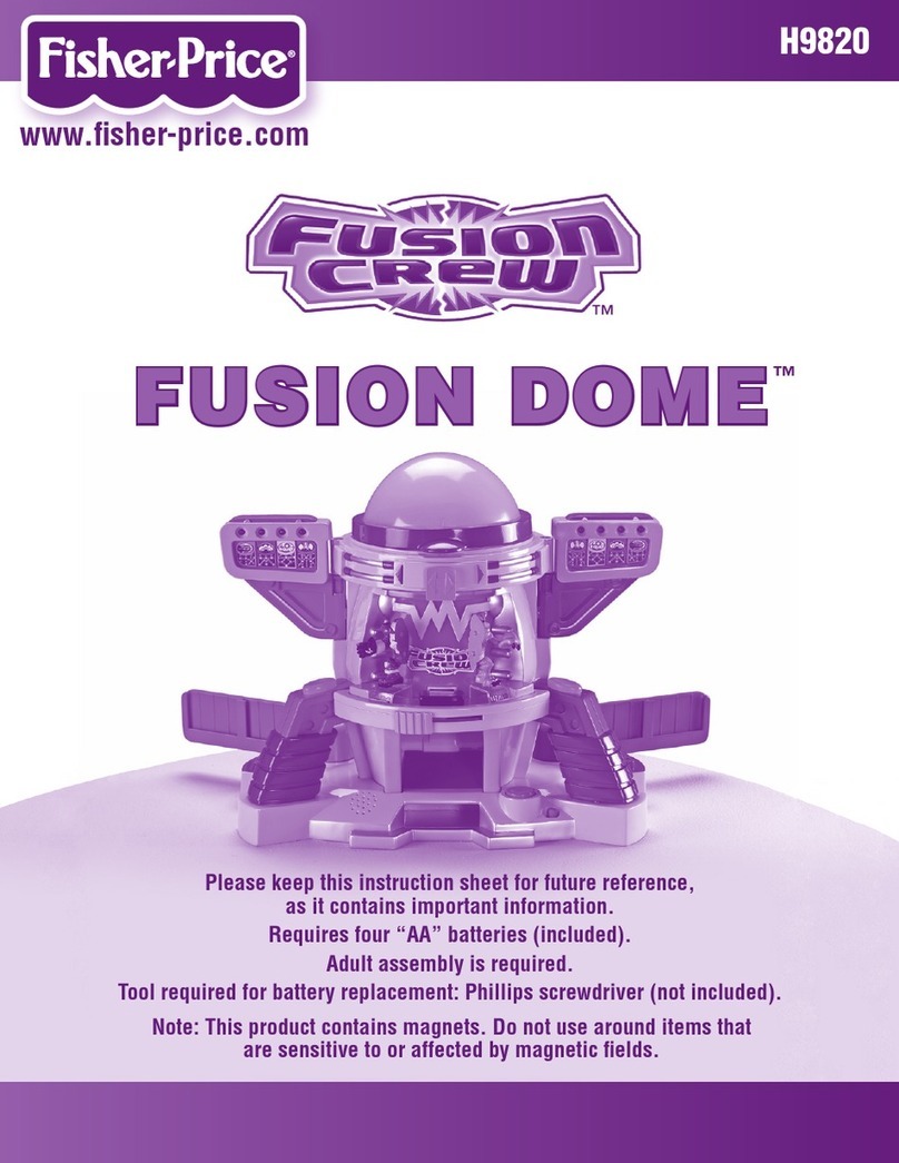 Fisher-Price FUSION CREW FUSION DOME H9820 quick start guide Fisher-Price FUSION CREW FUSION DOME H9820 quick start guide