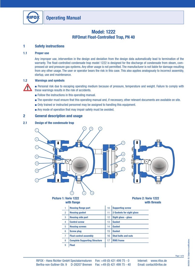 Rifox RIFOmat 1222 operating manual