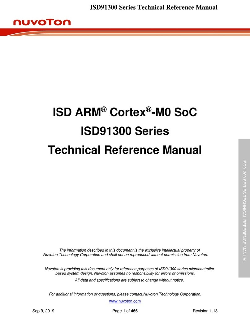Nuvoton ISD91300 Series Technical reference manual
