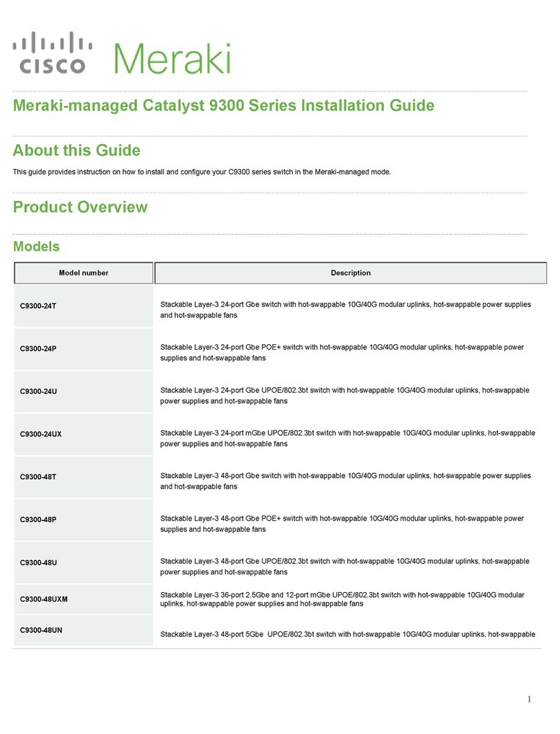 Cisco MERAKI Catalyst 9300 Series installation guide