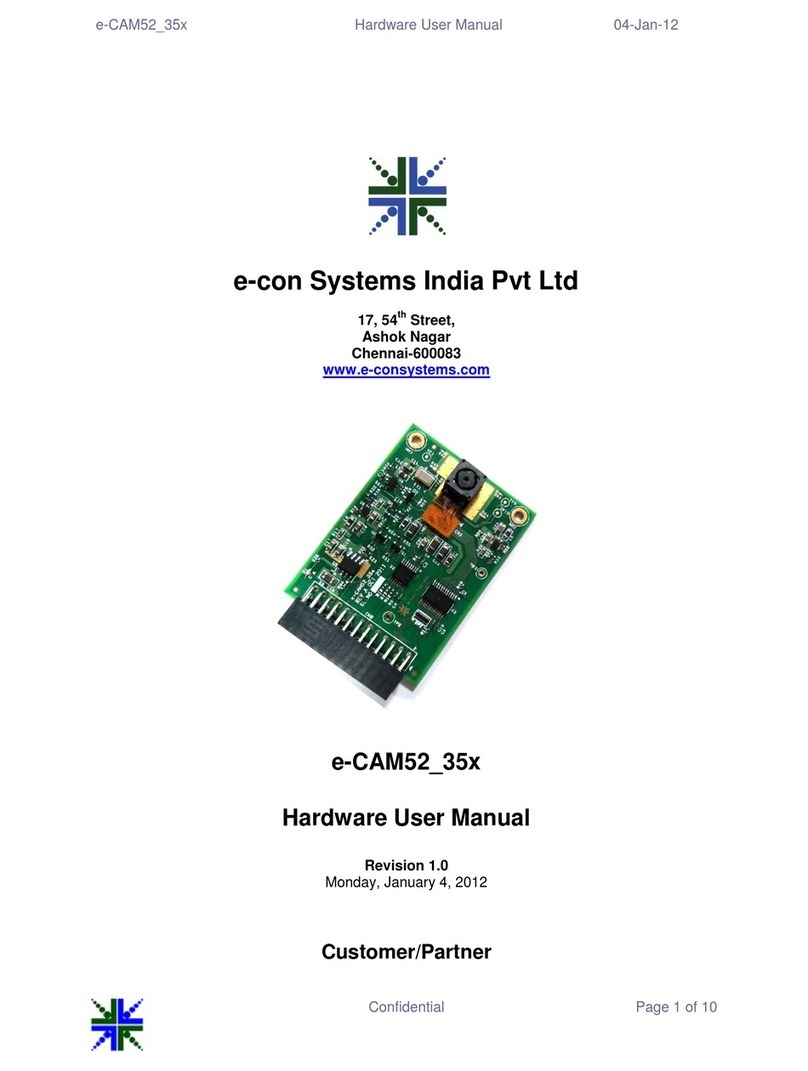e-con Systems e-CAM52 35x Instructions for use