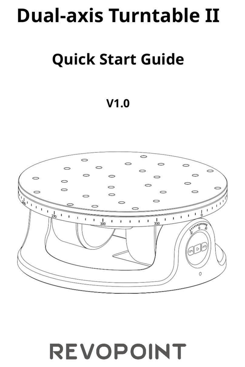 Revopoint Dual-axis Turntable II quick start guide
