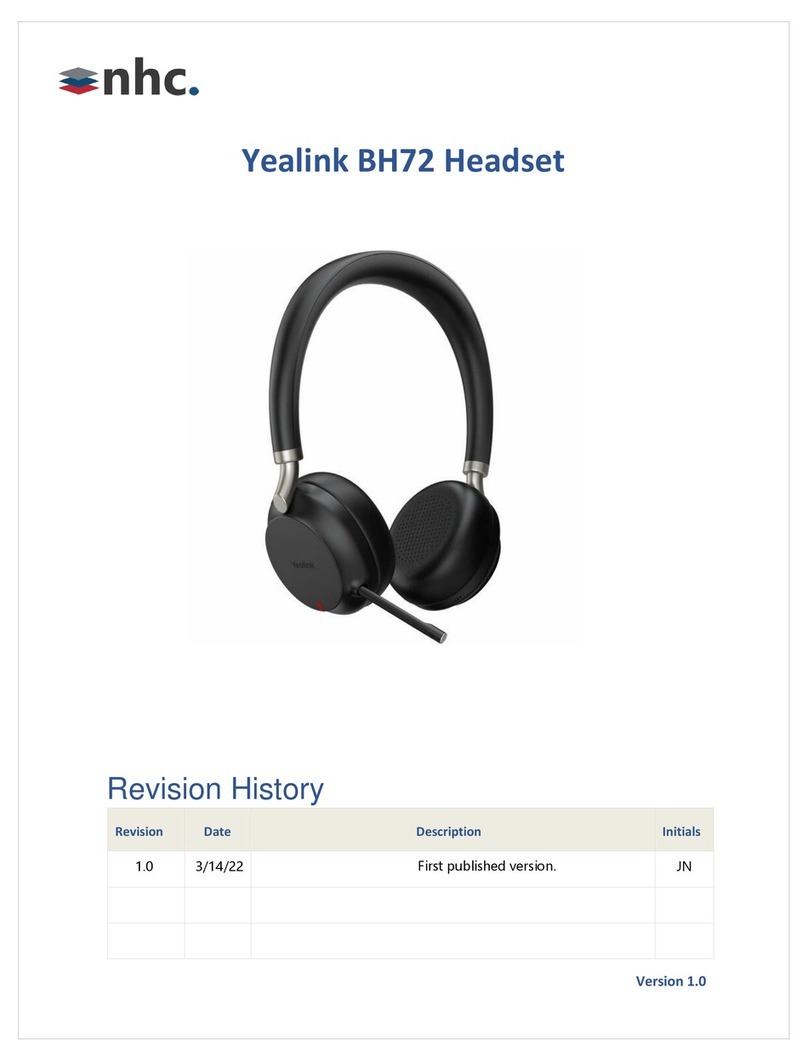 Yealink BH72 manual