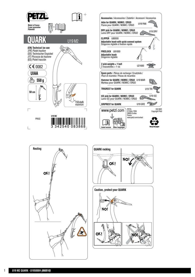 Petzl QUARK quick start guide