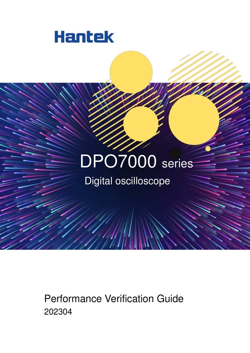 Hantek DPO7000 Series Installation and operation manual