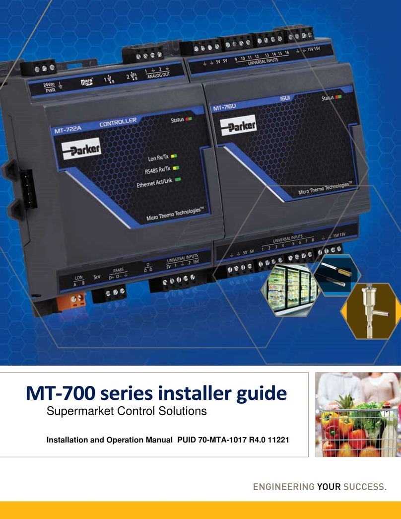 Parker MT-700 Series Assembly instructions