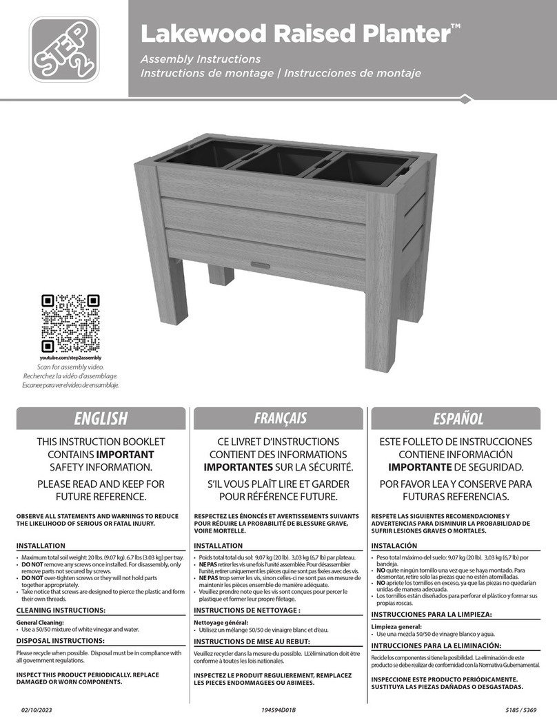 Step 2 Lakewood Raised Planter User manual