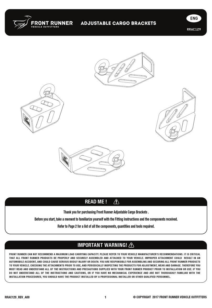 Front Runner RRAC129 quick start guide