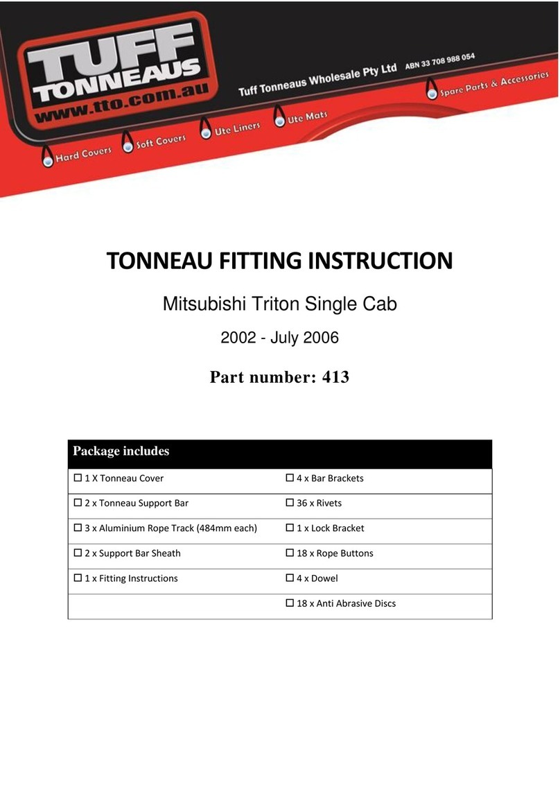 Tuff Tonneaus 413 FITTING INSTRUCTION