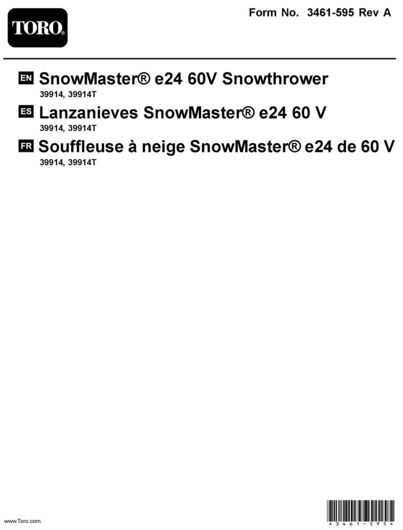 Toro SnowMaster e24 User manual
