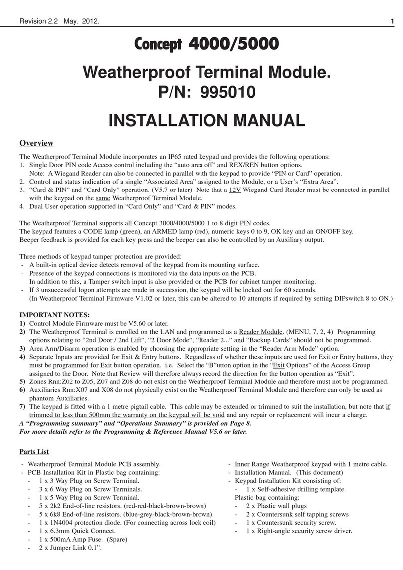 Inner Range 4000 Operation manual Inner Range 4000 Operation manual