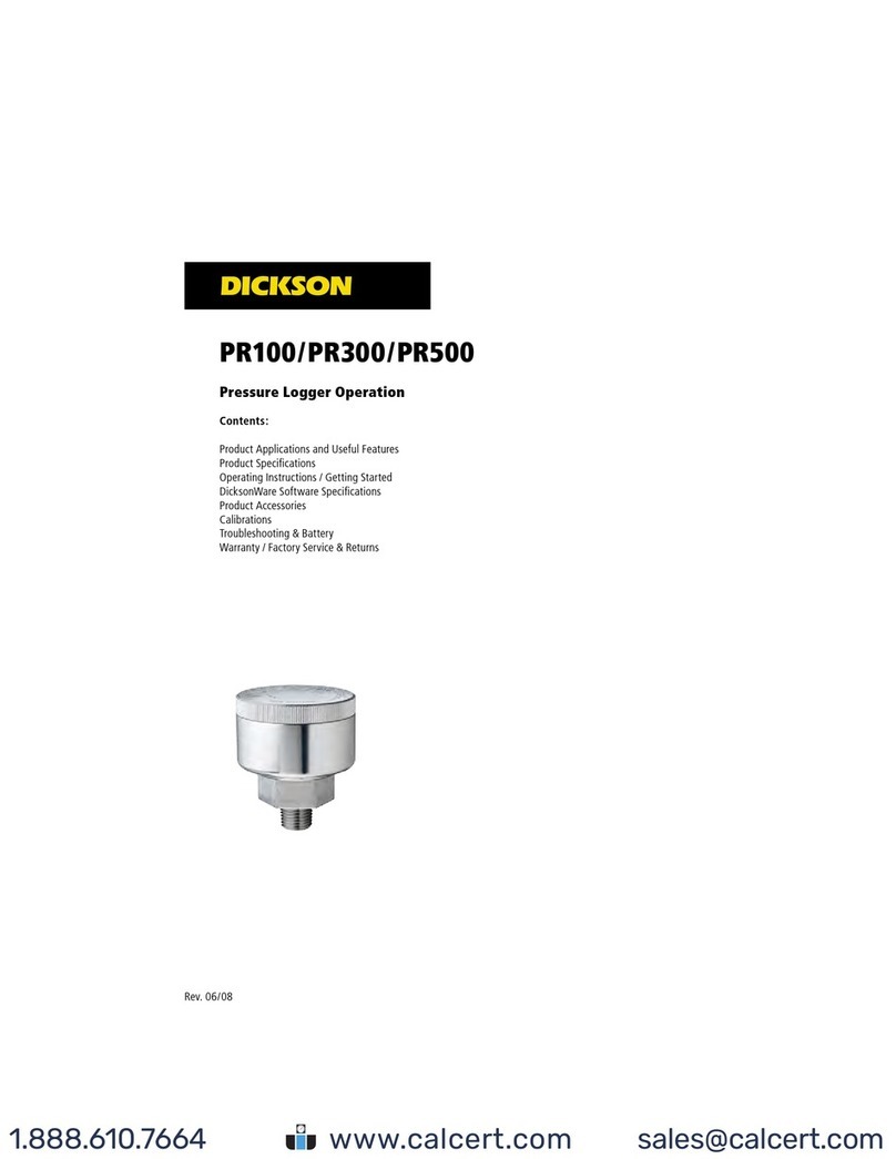 Dickson PR100 Instruction Manual