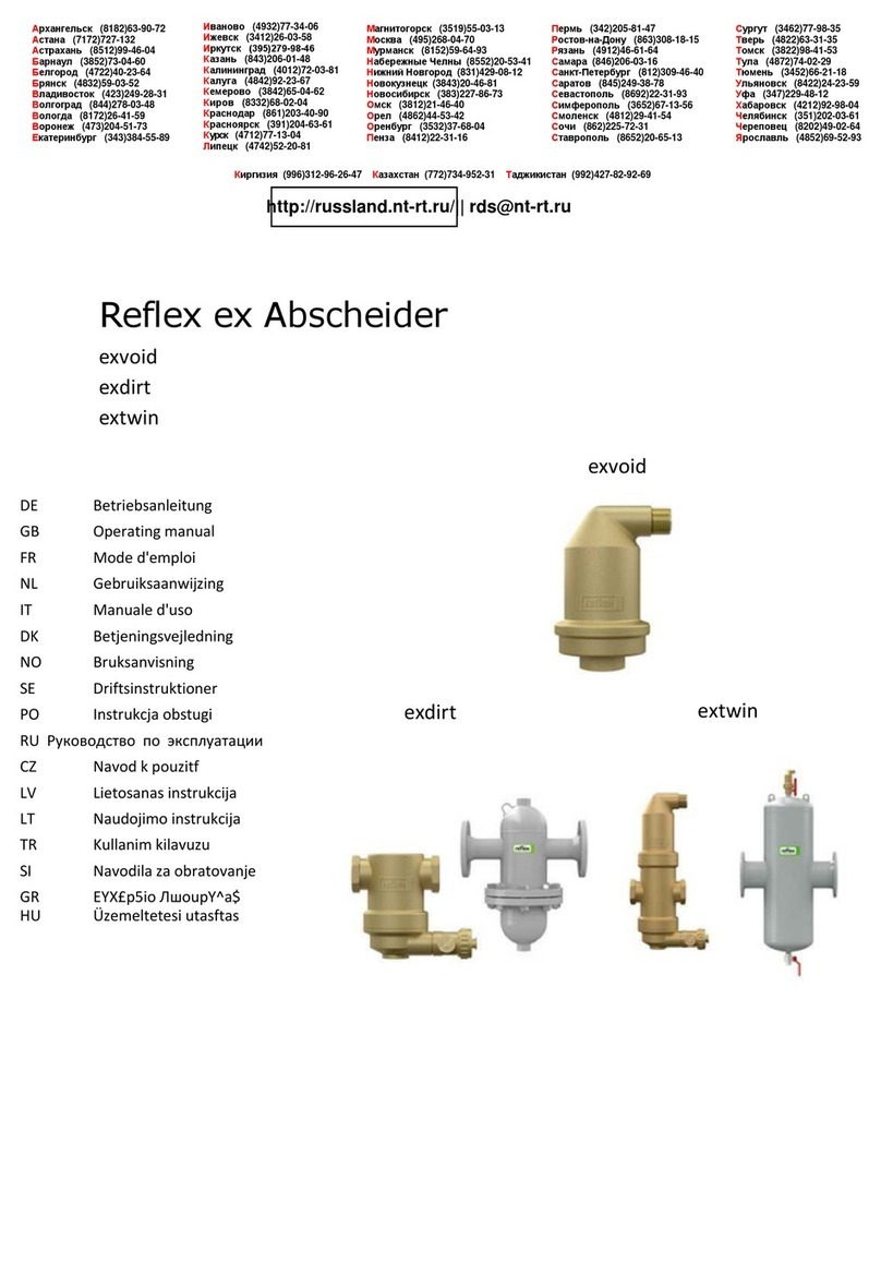 Reflex Exvoid A 60.3 operating manual