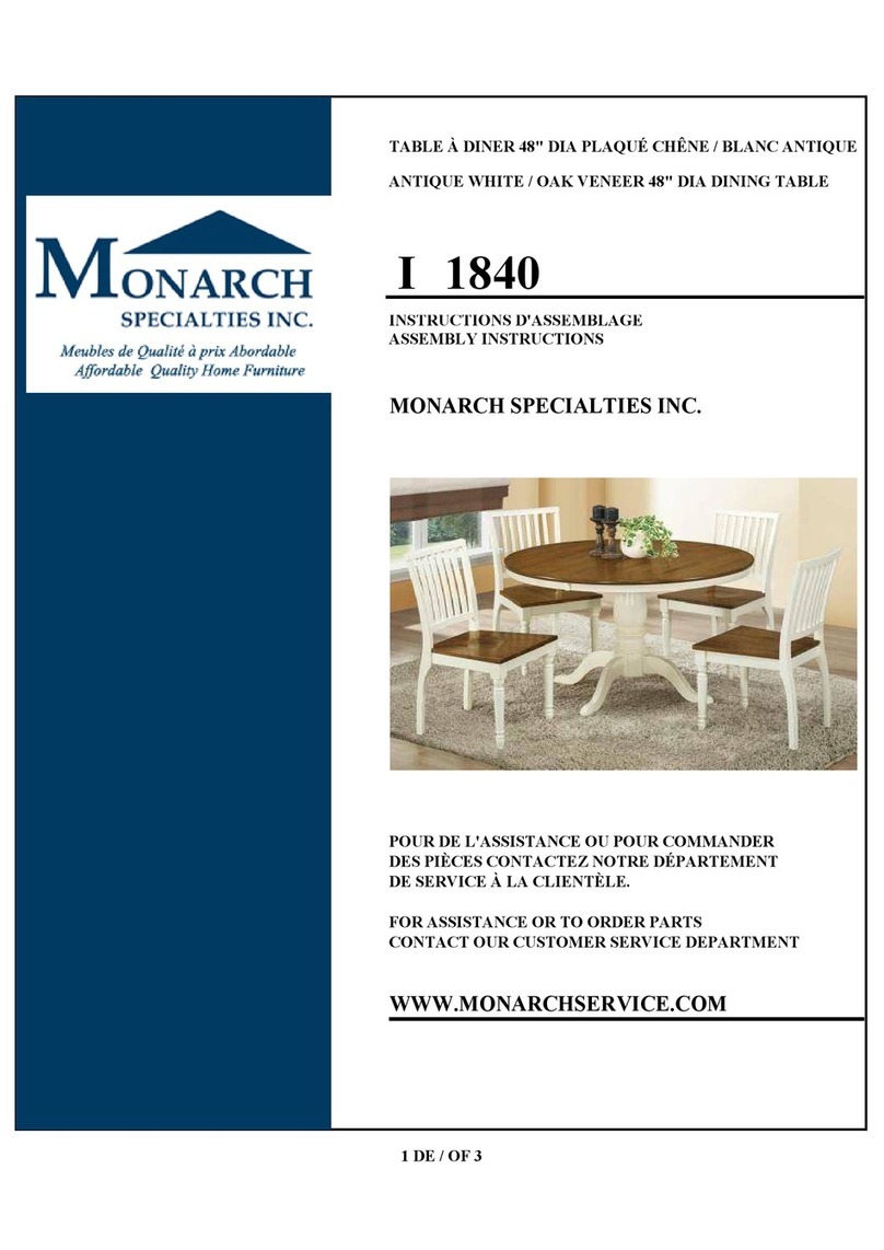 Monarch Specialties I 1840 User manual Monarch Specialties I 1840 User manual
